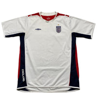 England Umbro Vintage White Football Jersey (L)