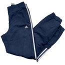 Adidas Navy and White Shell Trackpant Bottoms (S)