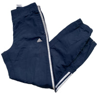 Adidas Navy and White Shell Trackpant Bottoms (S)