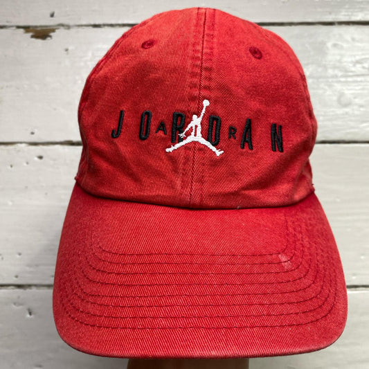 Jordan Vintage Red Black and White Baseball Cap