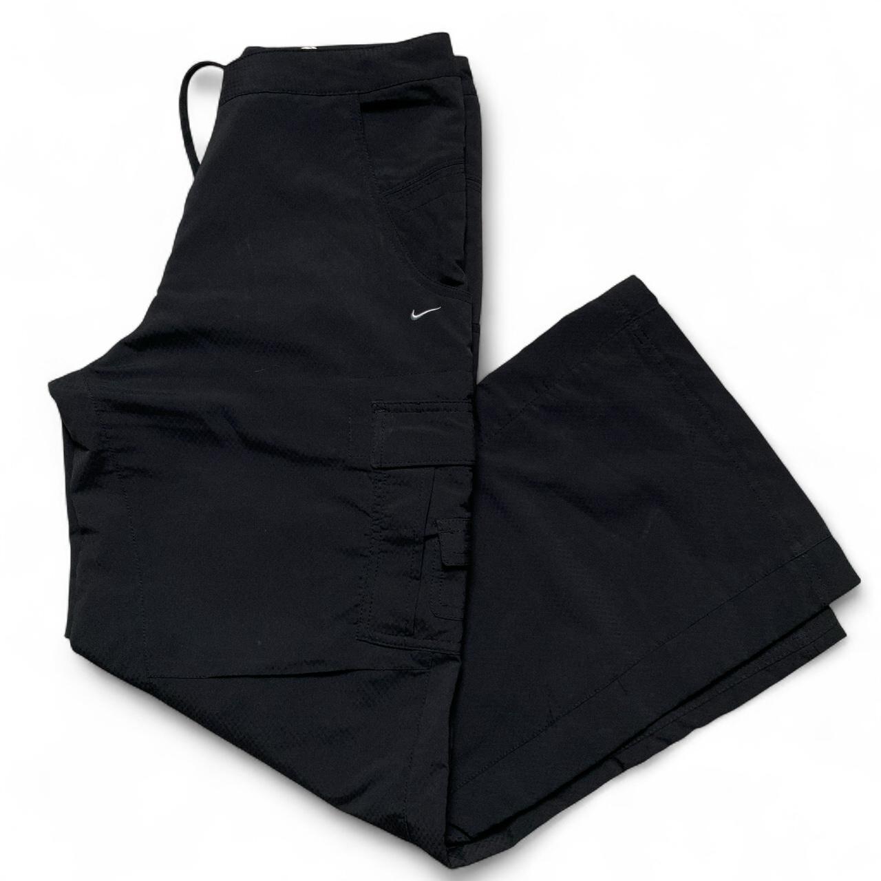 Nike Vintage Y2K Womens Black Small Swoosh Cargo Trousers (8)