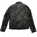 All Saints Black Leather Biker Jacket (L)