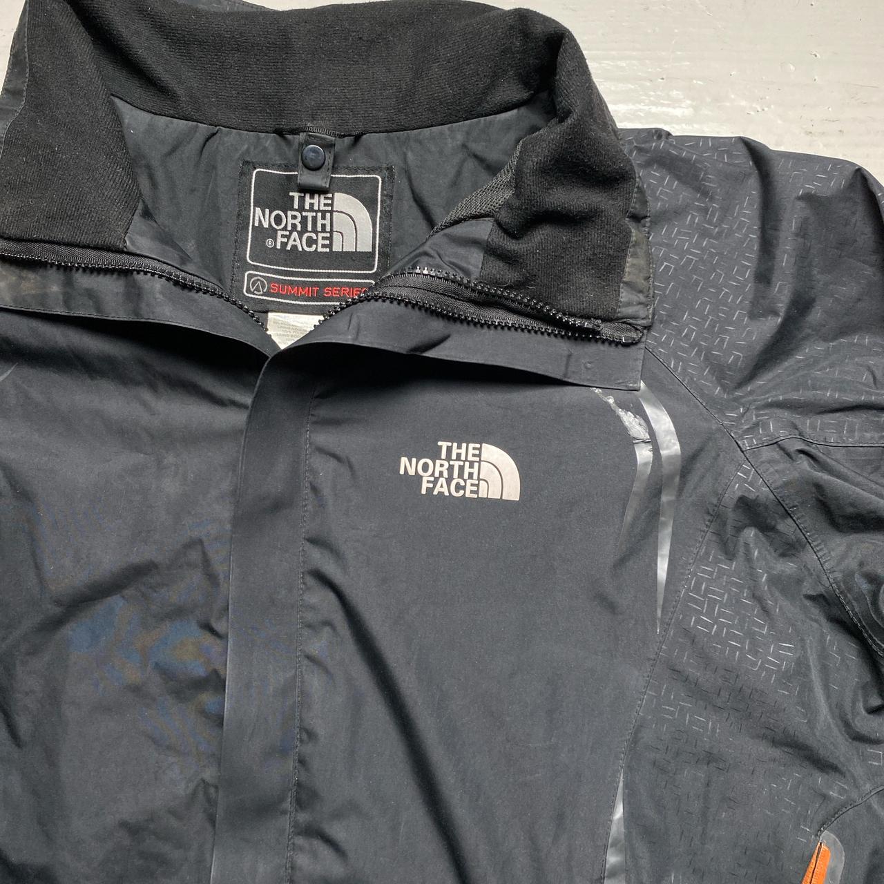 The North Face Black Summit Series Black and Orange Gore Tex Lightweight Jacket