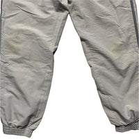 Adidas Silver and Grey Vintage Trackpant Shell Baggy Bottoms (L)