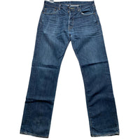 Levis 501 Baggy Navy Distressed Jeans (34W)