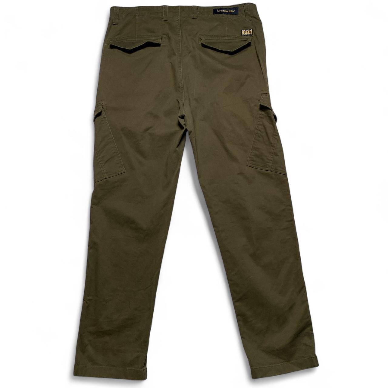 G Star Raw Khaki Olive Green Cargo Trousers