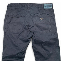 Armani Navy Jean Trousers Straight Fit (34W)