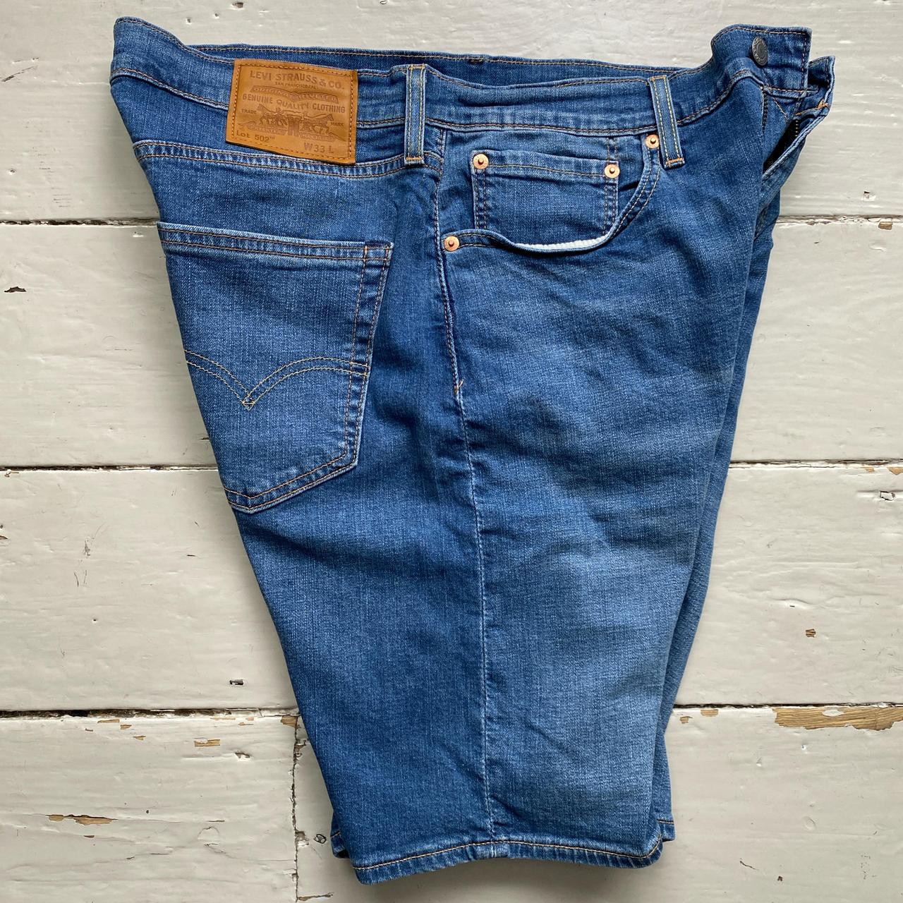 Levis 502 Jort Jean Shorts Blue