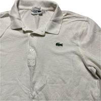 Lacoste Long Sleeve White Polo Shirt (M)