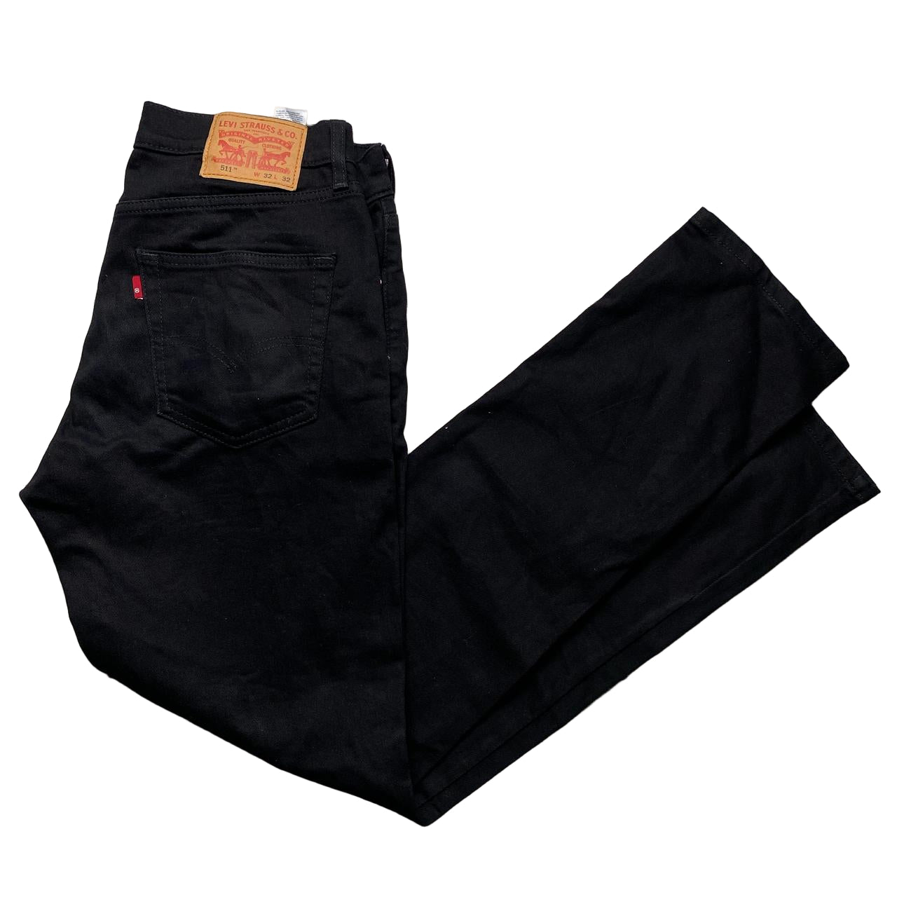 Levis 511 Jet Black Slim Jeans (32W)