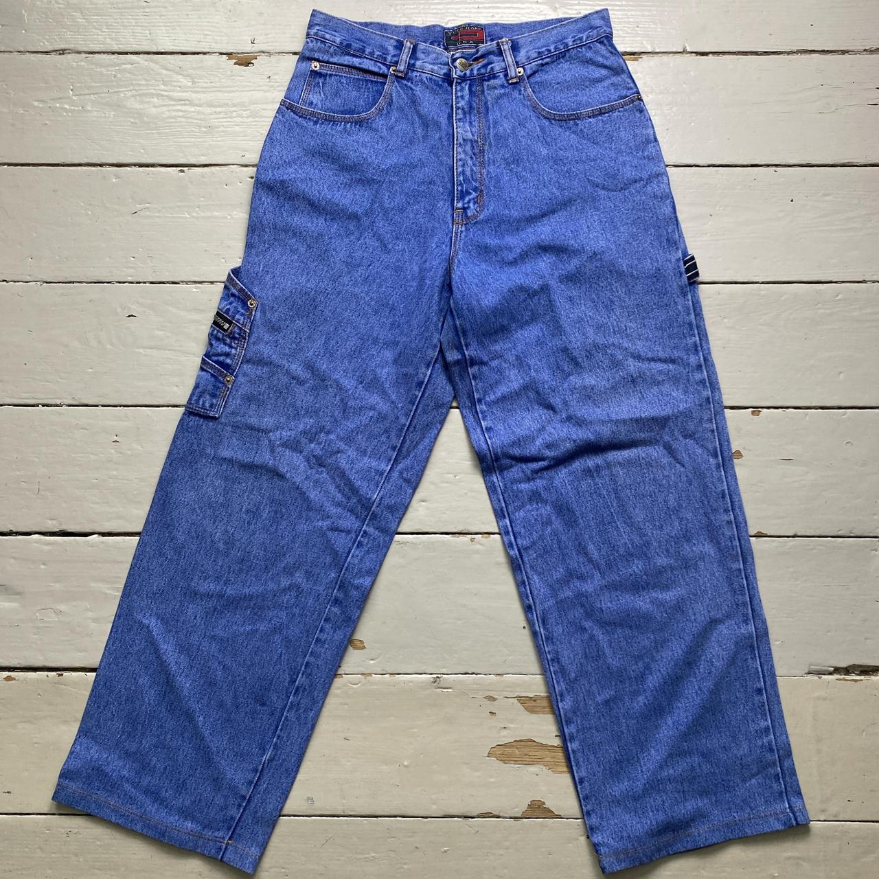 Vasco Vintage Baggy 90’s Cargo Carpenter Jeans Light Blue