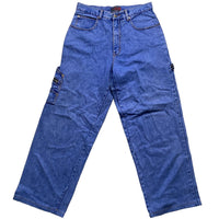Vasco Vintage Baggy 90’s Cargo Carpenter Jeans Light Blue (32W)
