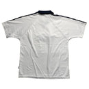 Umbro Vintage White and Navy 90’s Jersey Polo T Shirt (M)