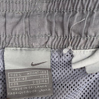 Nike Air Max Vintage y2k Grey and Black Shell Trackpant Bottoms (L)