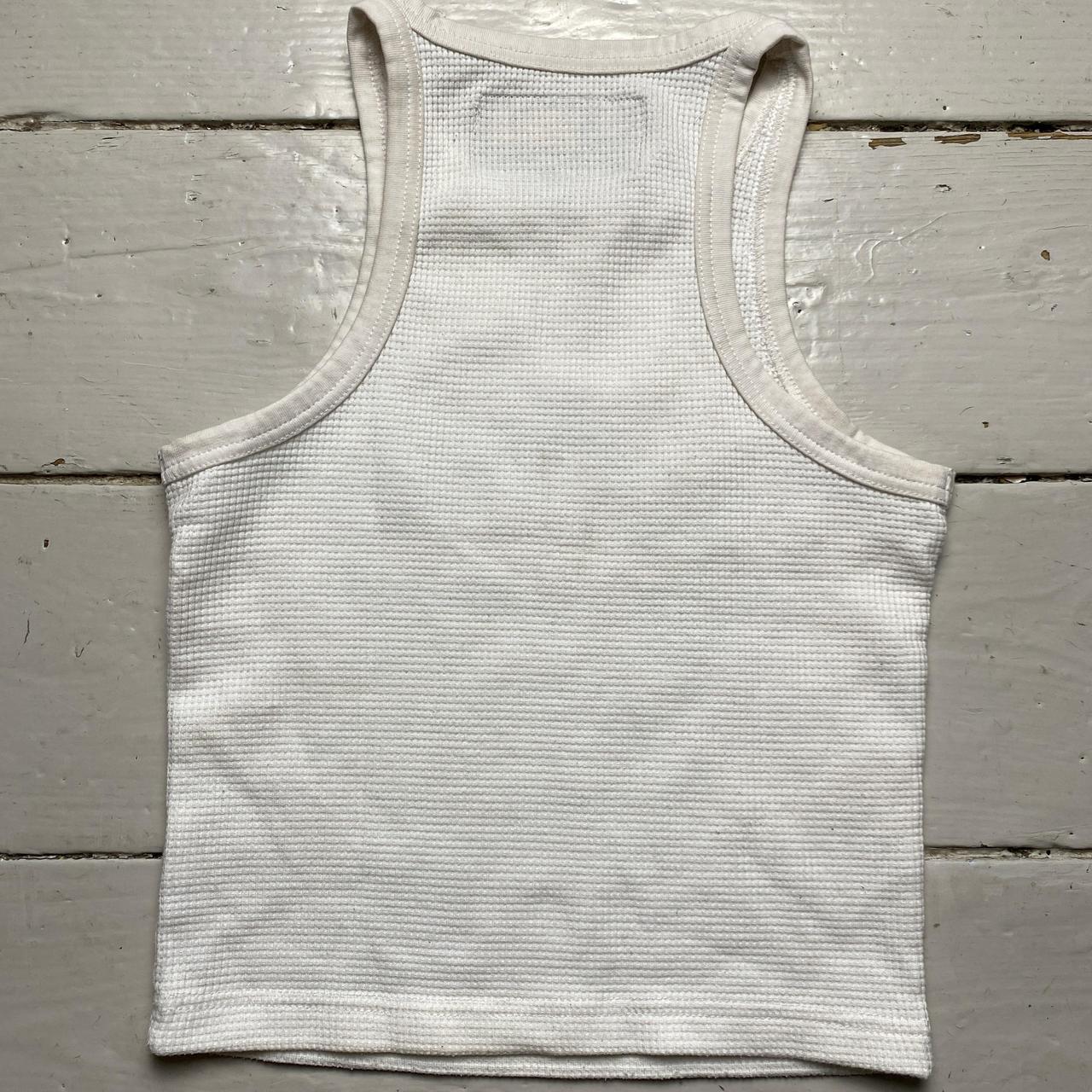 Corteiz White and Black Alcatraz Crop Top Womens Tank Vest