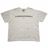 Nike Air Max Vintage y2k White Black and Yellow T Shirt (2XL)