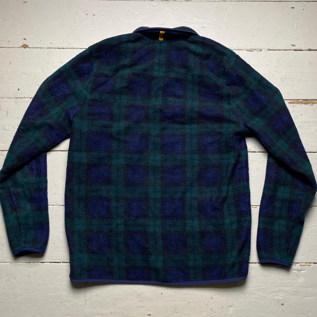 Polo Ralph Lauren Plaid Fleece Quarter Button Up Jumper