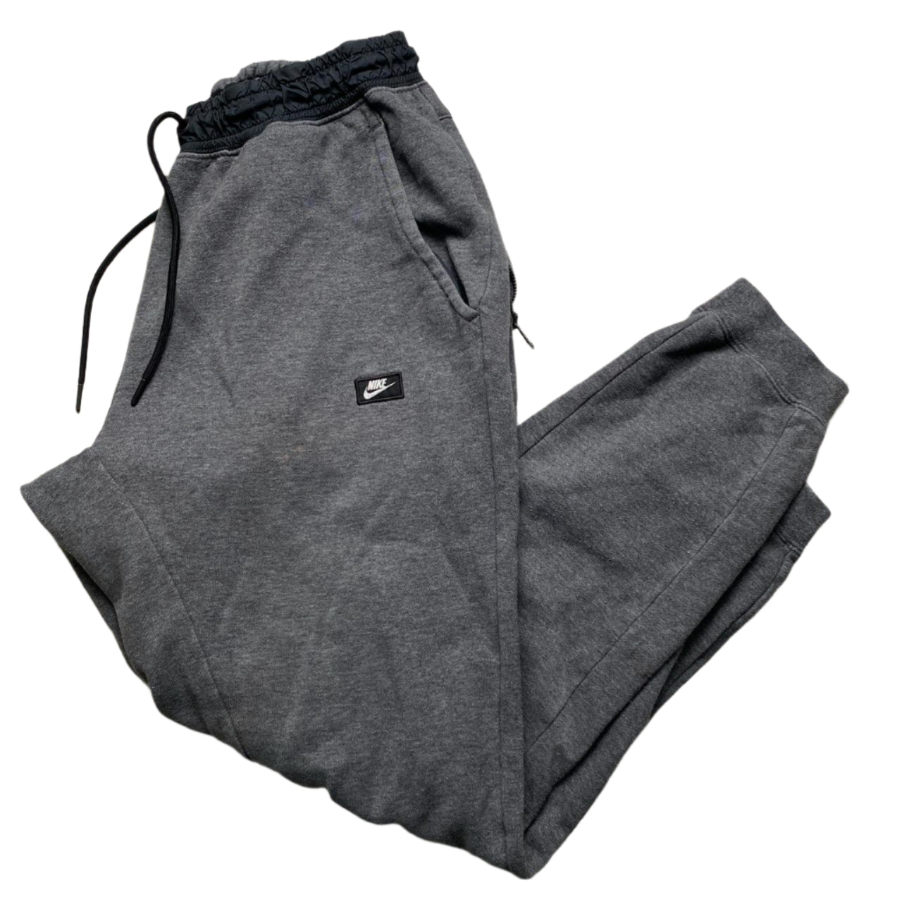 Nike Box Logo Grey Black and White Joggers (M)