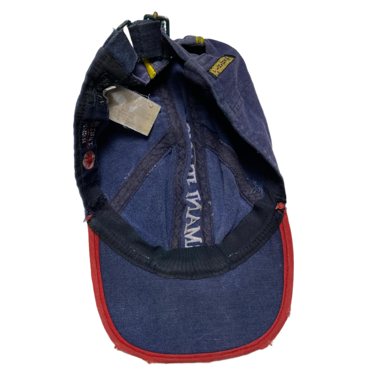 Armani Jeans Vintage Navy Red and Yellow Embroidery Cap