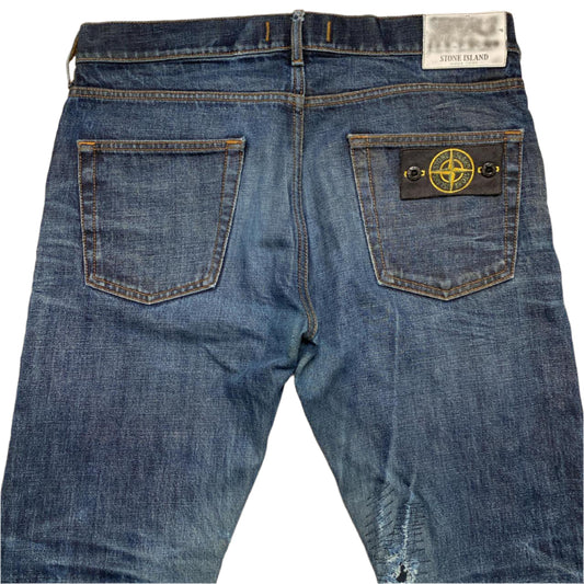 Stone Island Navy Blue Jeans (32W)