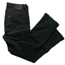 Levis 514 Black Straight Leg Baggy Jeans (33W)