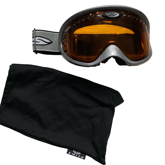 Smith Snowboarding Ski Goggles Silver and Orange