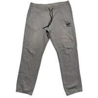 Adidas Grey and Black Joggers (L)