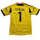 Spain Adidas Football Jersey Yellow and Black Casillas No 1 (XL)