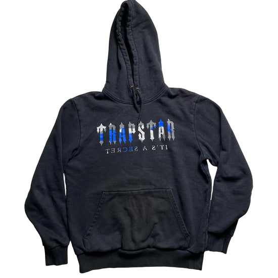 Trapstar Irongate Blue and Grey Camouflage Black Tracksuit (S)