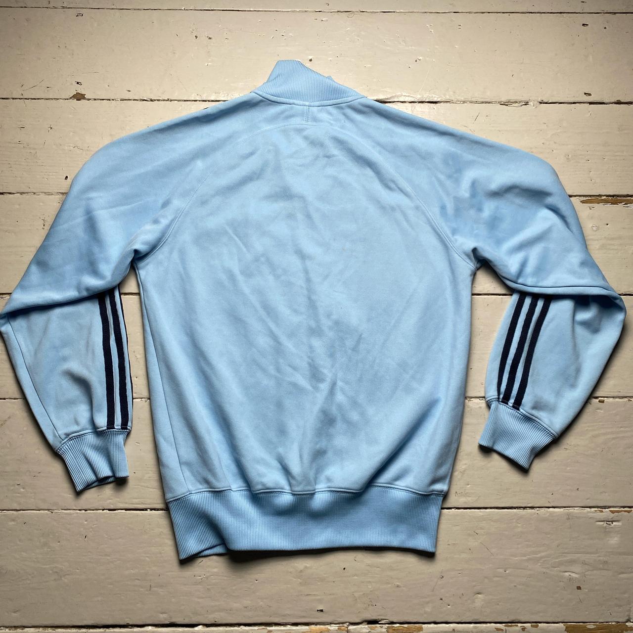 Adidas Light Baby Blue and Navy Football Vintage 03 Tracksuit Jacket