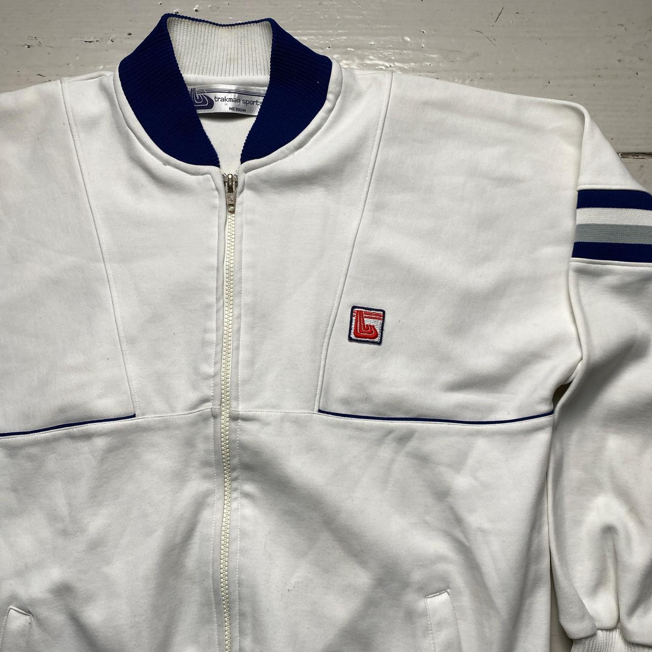 Vintage 80’s White and Blue Trakman Tracksuit Jacket