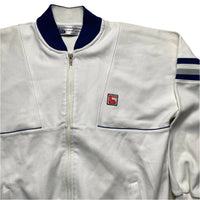 Vintage 80’s White and Blue Trakman Tracksuit Jacket (M)