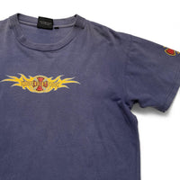 Independent Skateboarding 90’s Vintage y2k Navy and Yellow T-Shirt (M)