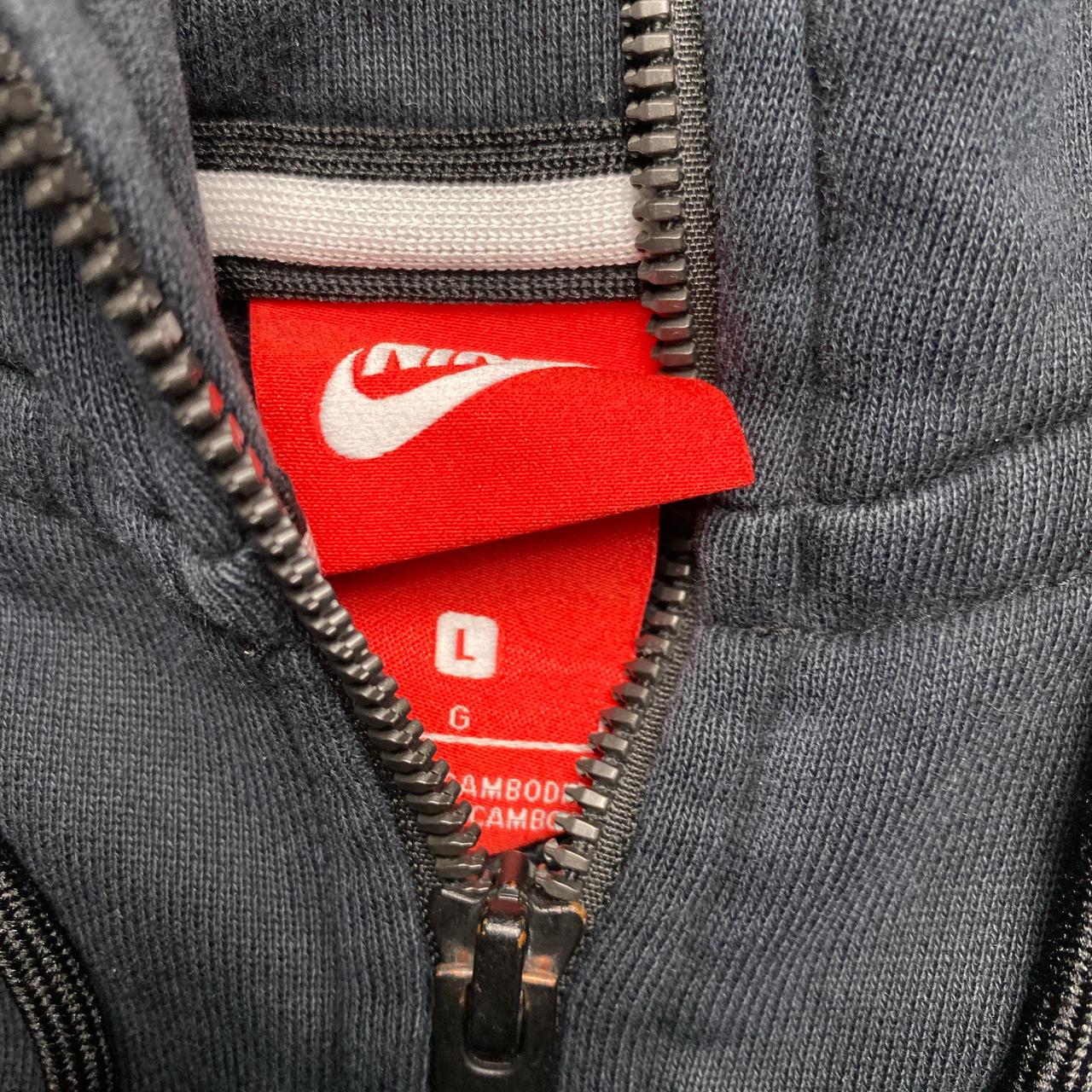 Nike Box Logo Black and White Hoodie