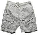 Maharishi Vintage Heart and Skull We Met the Maha Embroidery Cream Cargo Shorts (S)