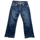 True Religion Billy Super T Multi Colour Stitch Baggy Jeans (36W)