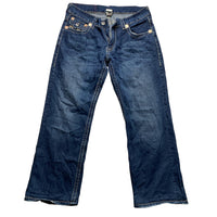 True Religion Billy Super T Multi Colour Stitch Baggy Jeans (36W)