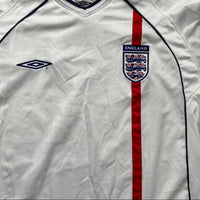 England Vintage Football Jersey White (L)