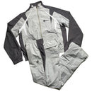 Vicinity Grey and Silver Nylon Shell Full Tracksuit (L)