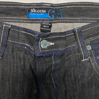 Akcess Vintage 90’s Spiderman Black White and Blue Baggy Jeans (38W)