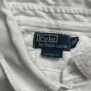 Polo Ralph Lauren White and Navy Rugby Polo Shirt (XL)
