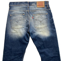 Levis 507 04 Vintage Stonewash Navy and Light Blue Baggy Jeans (31W)
