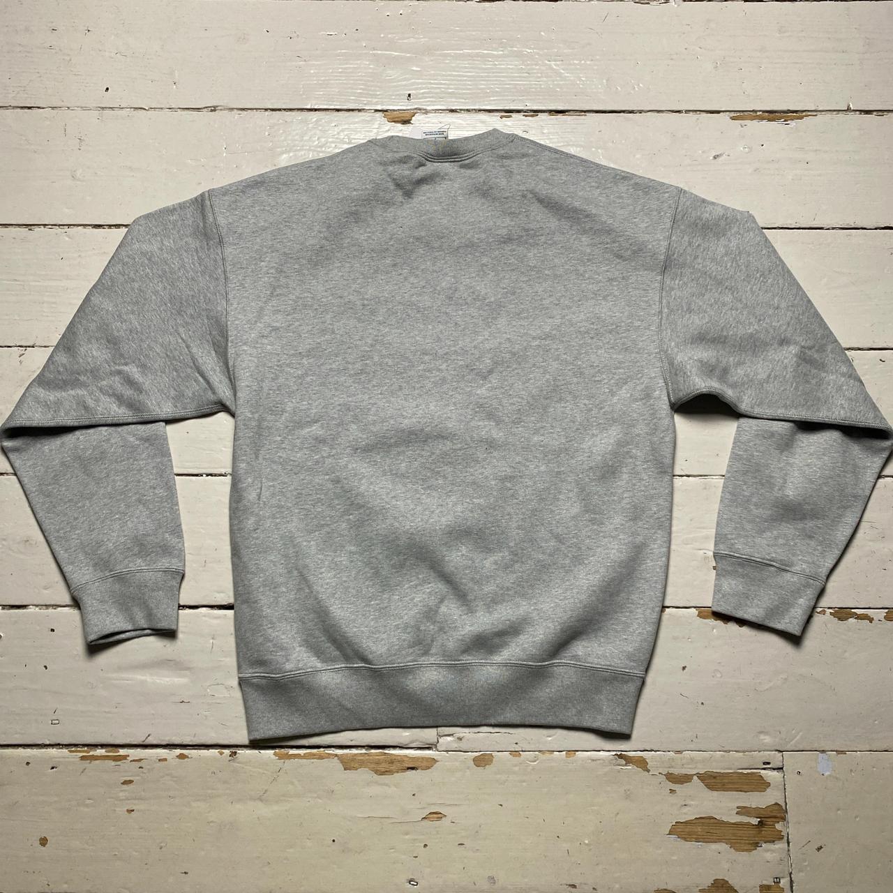 Nike Lab Grey and White Swoosh Crewneck Jumper