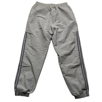 Adidas Silver and Grey Vintage Trackpant Shell Baggy Bottoms (L)