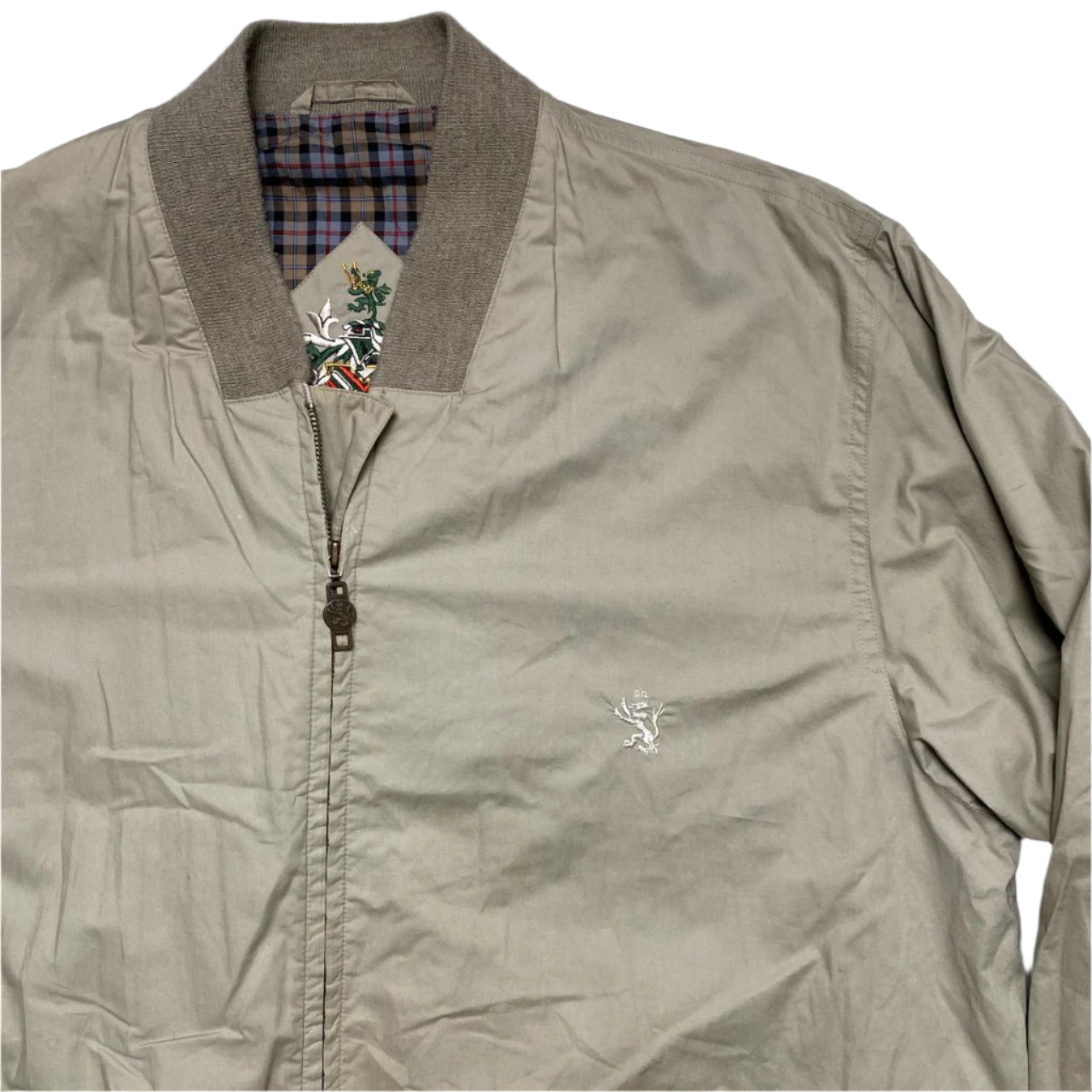 The Scotch House Vintage Cream Harrington Bomber Jacket (XL)