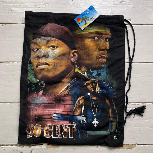50 Cent Vintage y2k Drawstring Bag