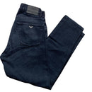Armani Vintage Reptile Pattern Navy Suede Jeans (30W)