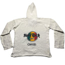 Hardrock Cafe 80’s Baja Rasta Cancun Vintage Towelling White Hoodie (L)