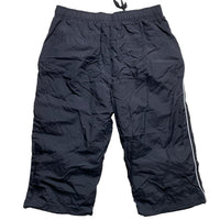 Nike Vintage Black and White Swoosh Shell Trackpant Shorts (L)