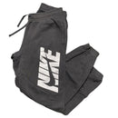 Nike Club Swoosh Spellout Grey and White Joggers (S)